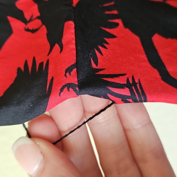 The Birds Size 14 Dress Unique Vintage - Picture 8 of 8